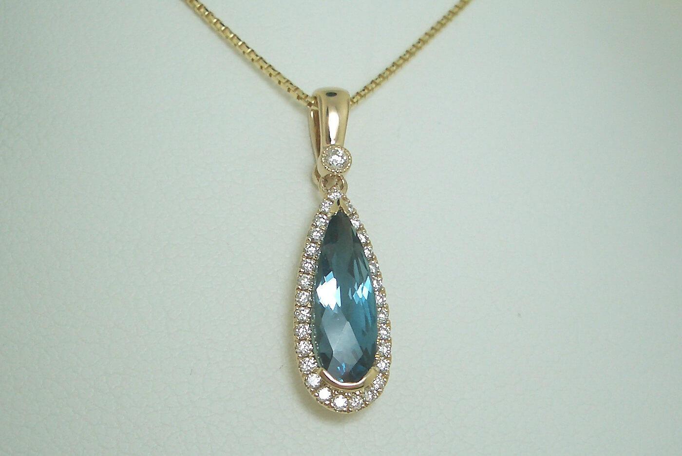 Pear Shaped Topaz Pendant