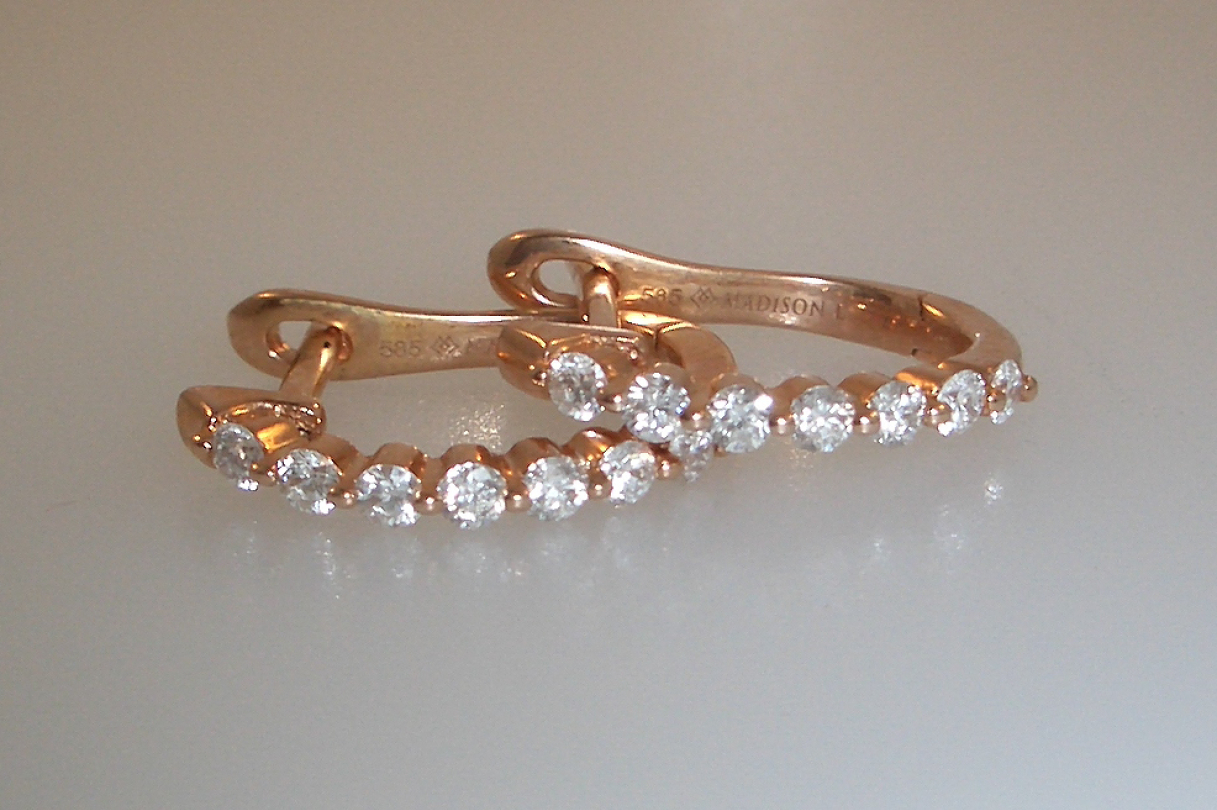 Rose and Diamond Hoops