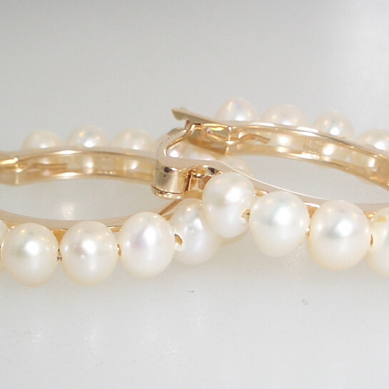 Pearl Hoops