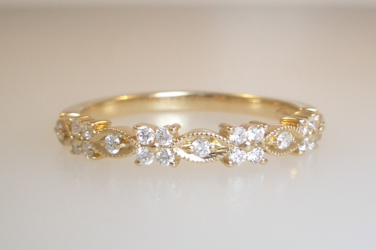 Floral Inspired Diamond Band