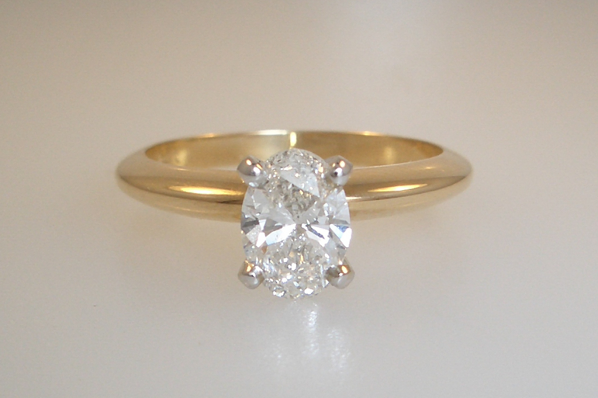 Yellow Gold Oval Solitaire