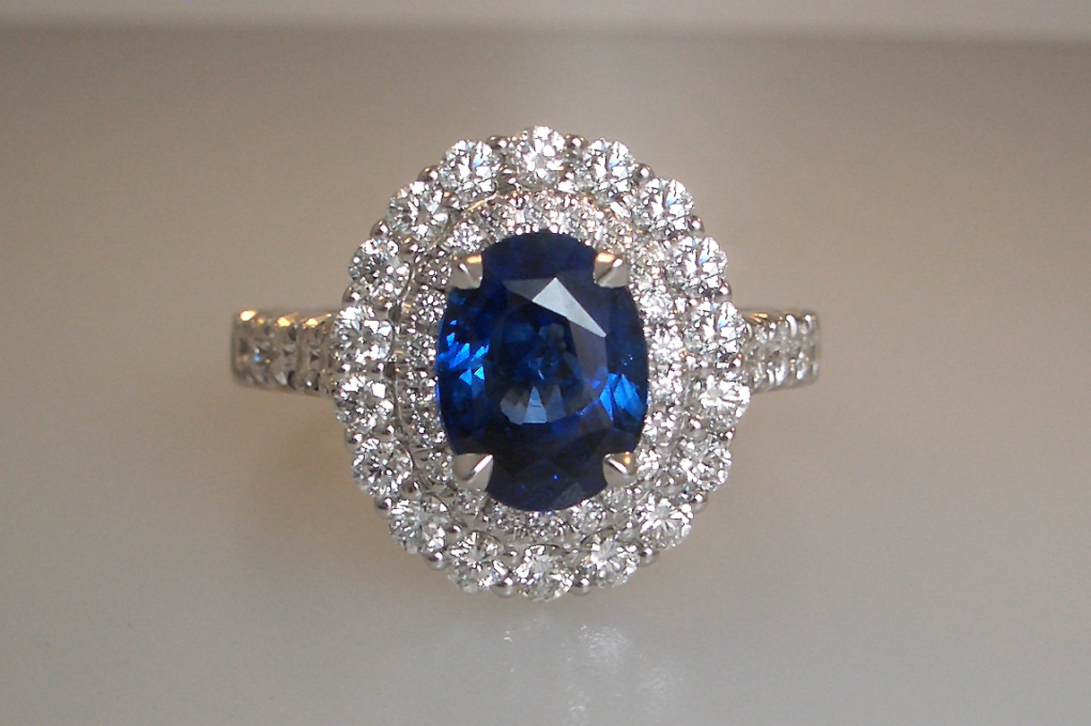 Blue Ceylon Sapphire Ring