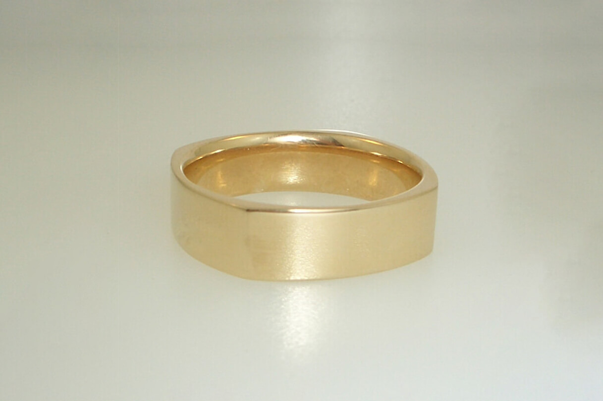 Square Edge Wedding Band