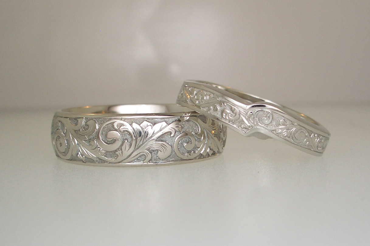 two silver bands