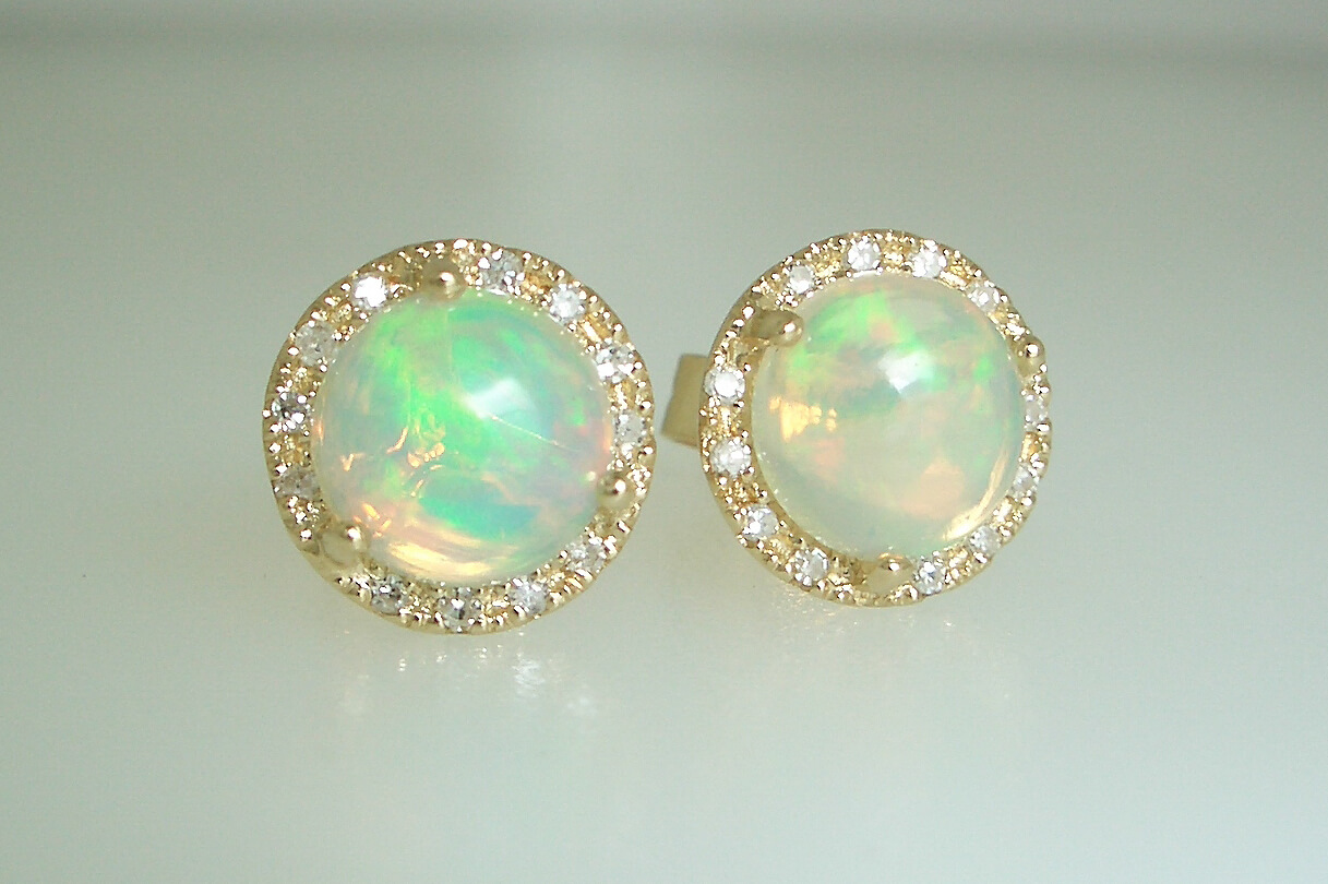 Diamond Halo Opals