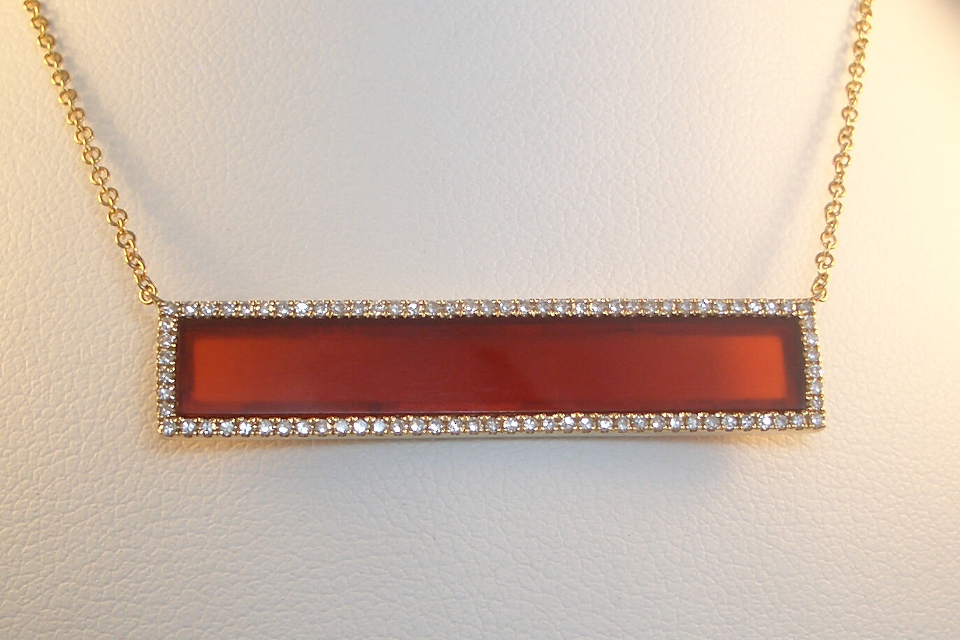 Carnelian Bar Pendant